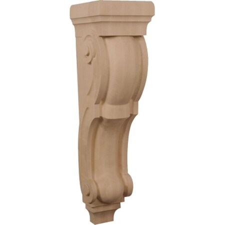 Dwellingdesigns 9 W x 10 D x 34 H in. Super Jumbo Traditional Wood Corbel- Mahogany DW2948204